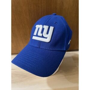 New York Giants Hat Cap‎ Hook Loop Mens Blue Logo New Era Fitted Small Medium